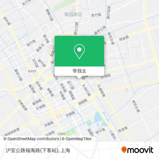 沪宜公路福海路(下客站)地图