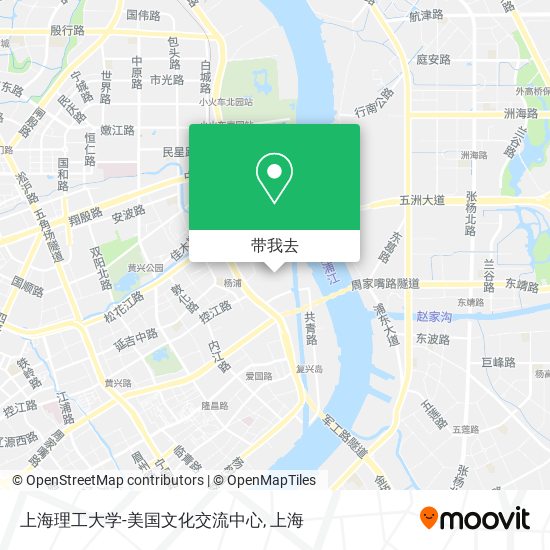 上海理工大学-美国文化交流中心地图