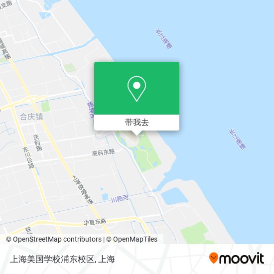 上海美国学校浦东校区地图