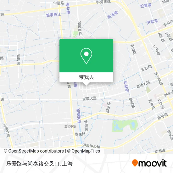 乐爱路与尚泰路交叉口地图
