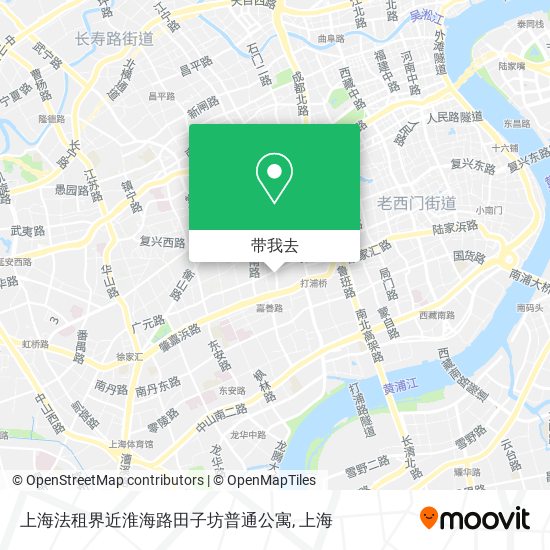 上海法租界近淮海路田子坊普通公寓地图