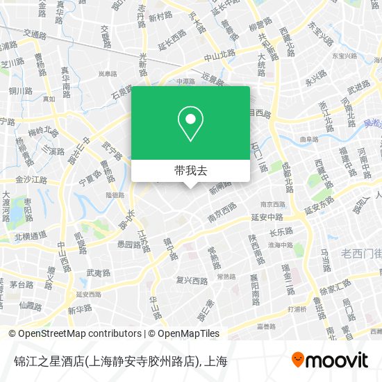 锦江之星酒店(上海静安寺胶州路店)地图
