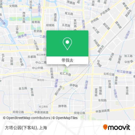 方塔公园(下客站)地图