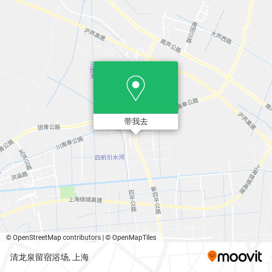 清龙泉留宿浴场地图
