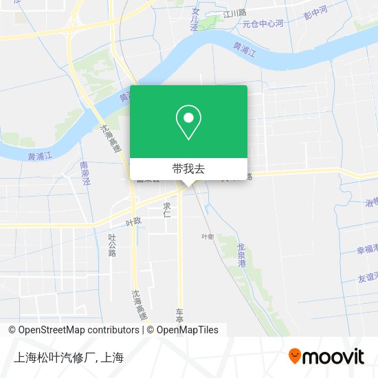 上海松叶汽修厂地图