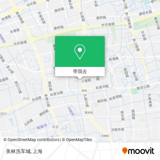 美林洗车城地图