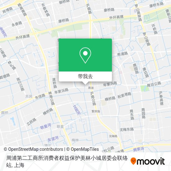 周浦第二工商所消费者权益保护美林小城居委会联络站地图