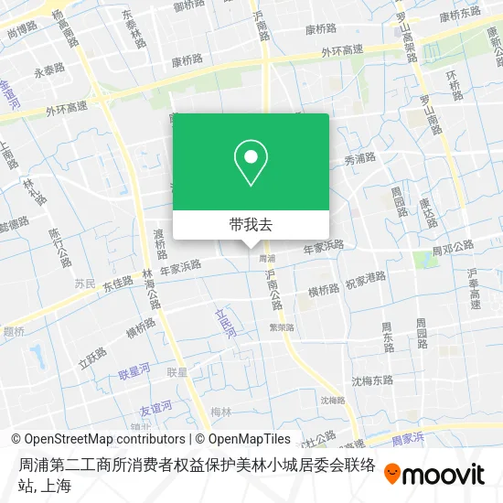 周浦第二工商所消费者权益保护美林小城居委会联络站地图