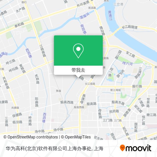 华为高科(北京)软件有限公司上海办事处地图