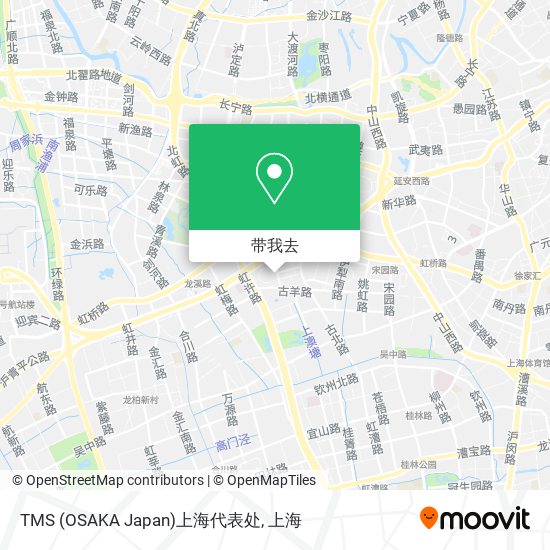 TMS (OSAKA Japan)上海代表处地图