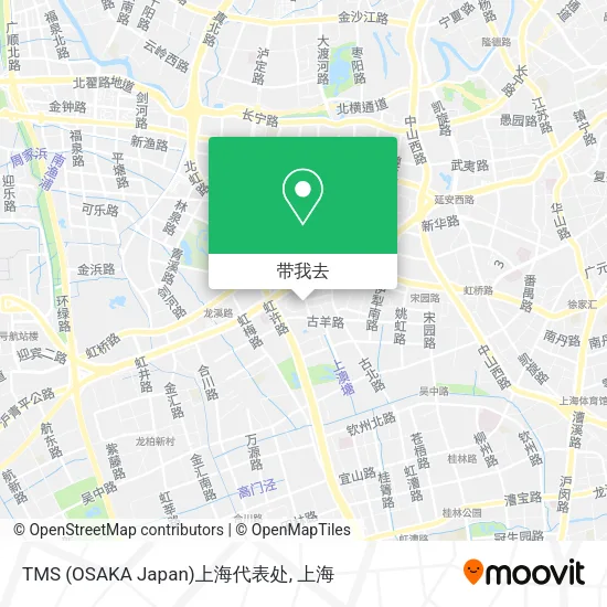 TMS (OSAKA Japan)上海代表处地图