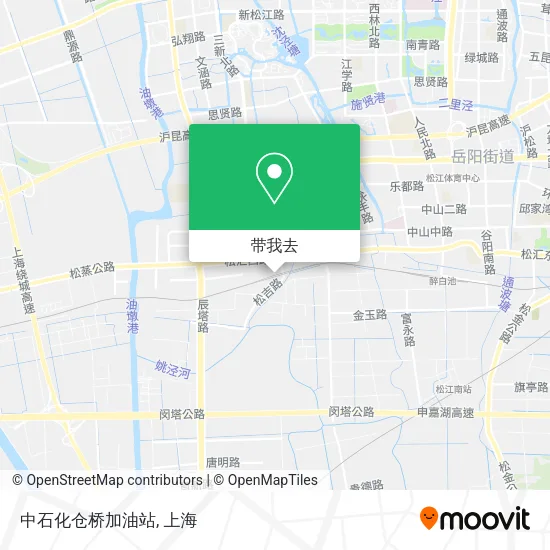 中石化仓桥加油站地图