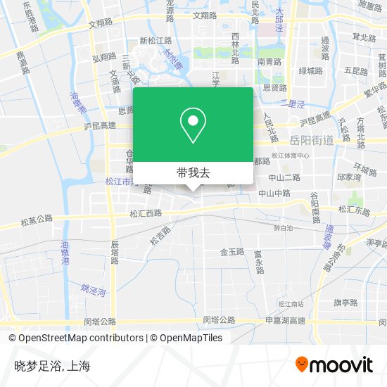 晓梦足浴地图