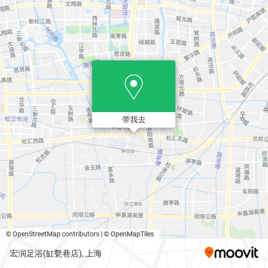 宏润足浴(缸甏巷店)地图