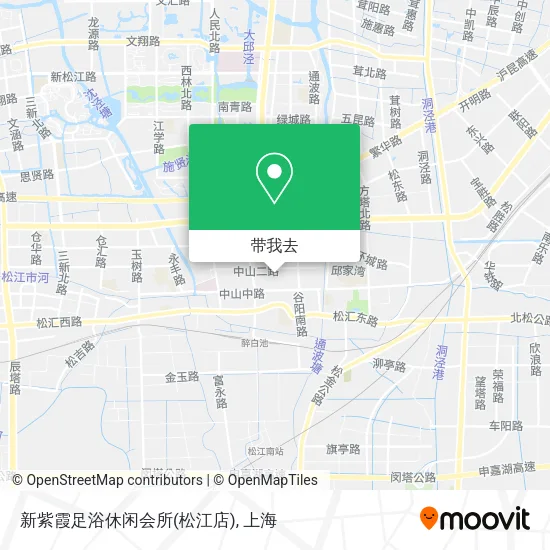 新紫霞足浴休闲会所(松江店)地图