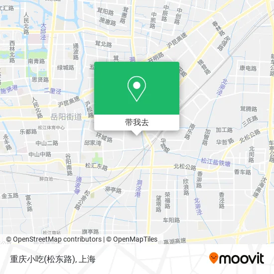 重庆小吃(松东路)地图