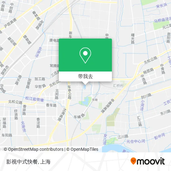 影视中式快餐地图