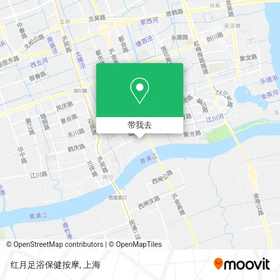 红月足浴保健按摩地图