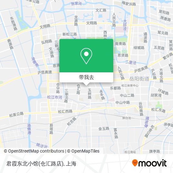 君霞东北小馆(仓汇路店)地图