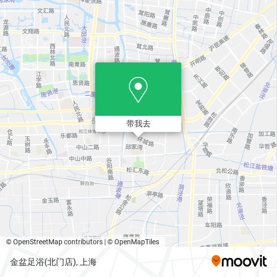 金盆足浴(北门店)地图