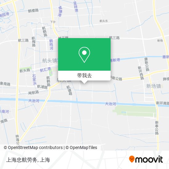 上海忠航劳务地图
