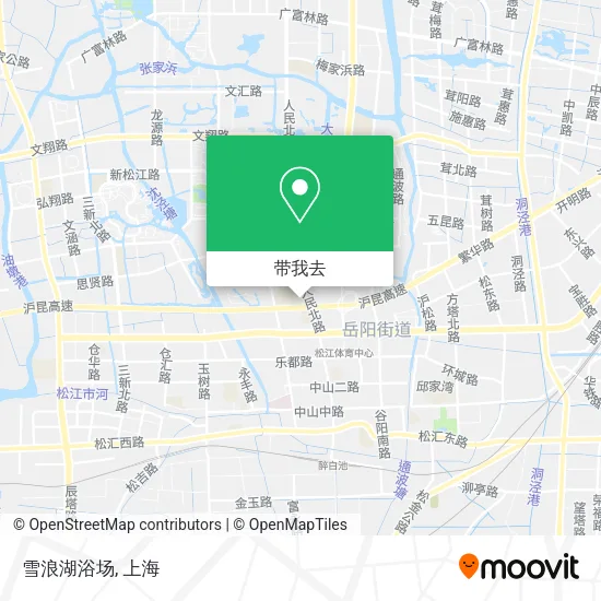 雪浪湖浴场地图