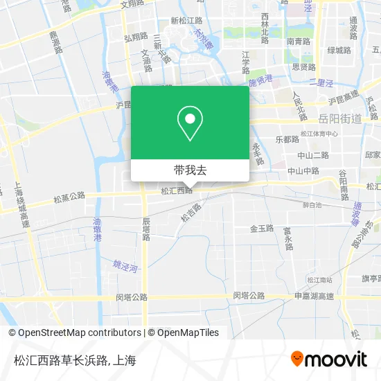 松汇西路草长浜路地图