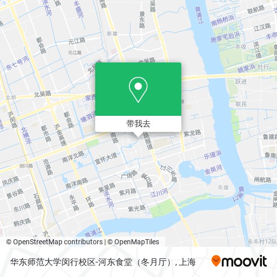 华东师范大学闵行校区-河东食堂（冬月厅）地图