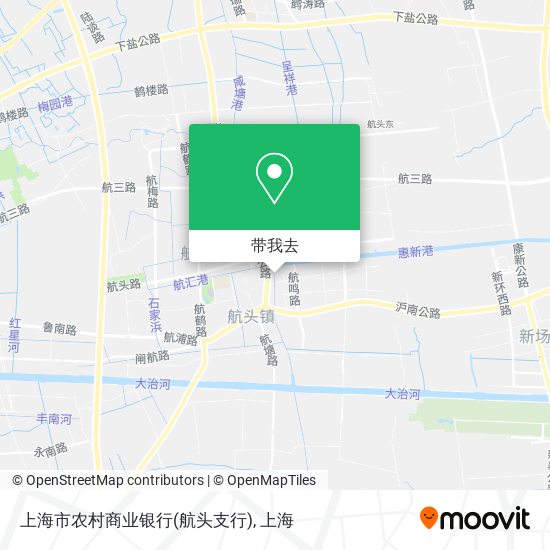 上海市农村商业银行(航头支行)地图