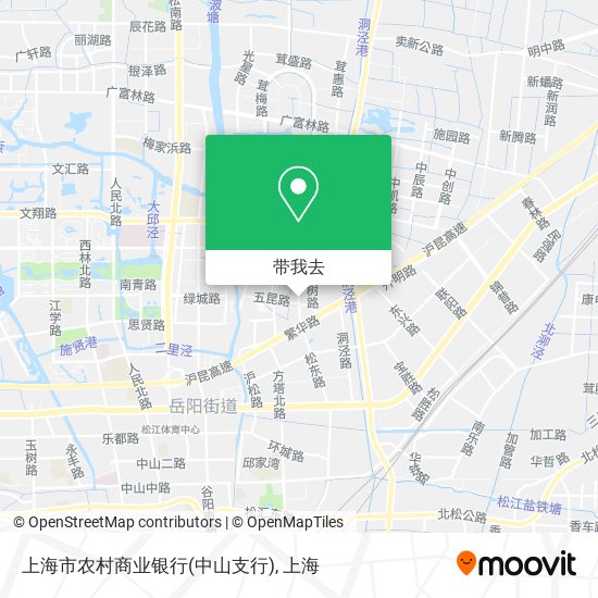 上海市农村商业银行(中山支行)地图