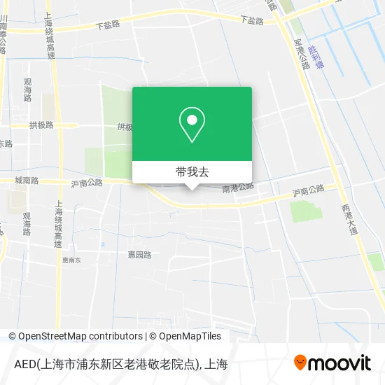 AED(上海市浦东新区老港敬老院点)地图