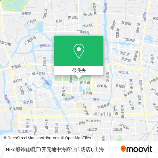 Nike服饰鞋帽店(开元地中海商业广场店)地图