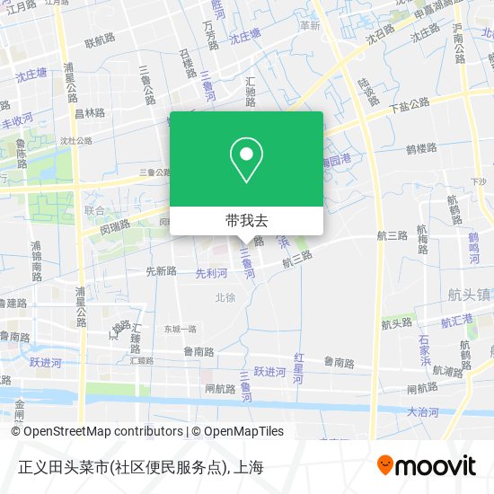正义田头菜市(社区便民服务点)地图