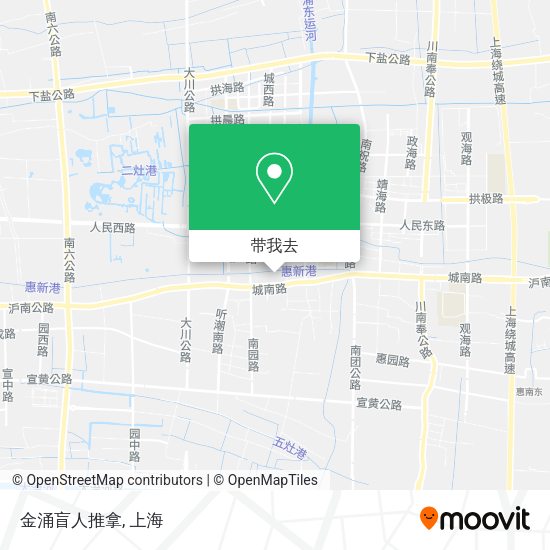 金涌盲人推拿地图