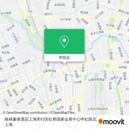 格林豪泰酒店上海闵行区虹桥国家会展中心申虹路店地图