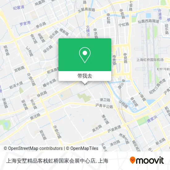 上海安墅精品客栈虹桥国家会展中心店地图