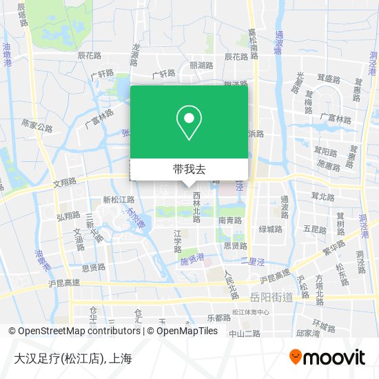 大汉足疗(松江店)地图