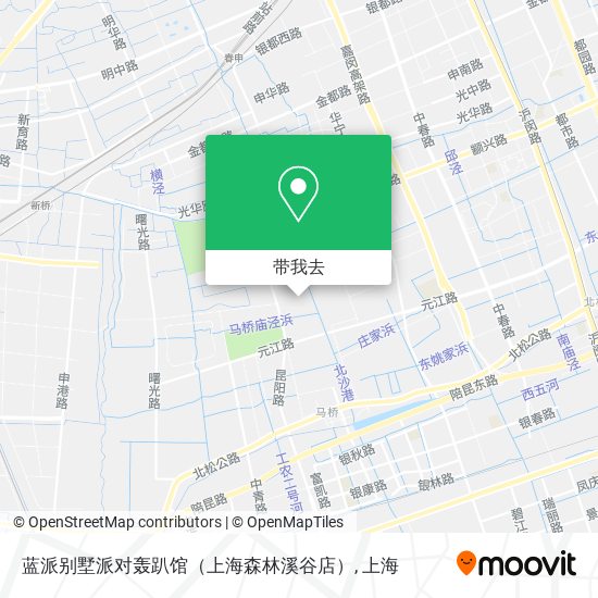 蓝派别墅派对轰趴馆（上海森林溪谷店）地图