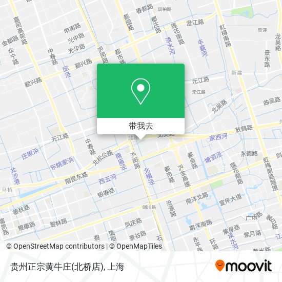 贵州正宗黄牛庄(北桥店)地图