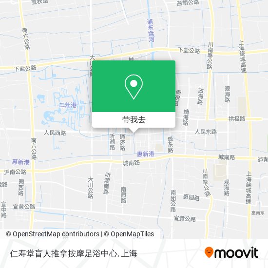 仁寿堂盲人推拿按摩足浴中心地图