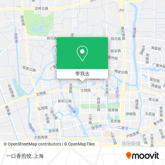 一口香煎饺地图