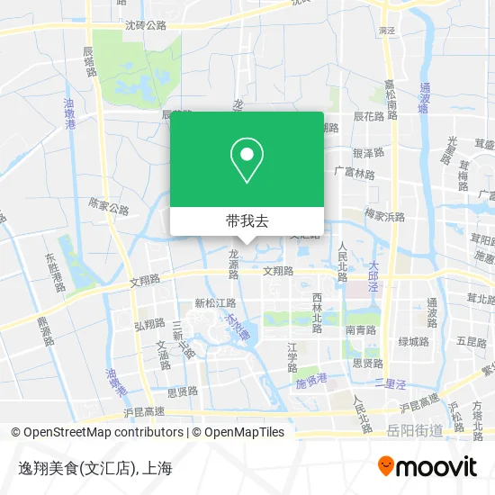 逸翔美食(文汇店)地图
