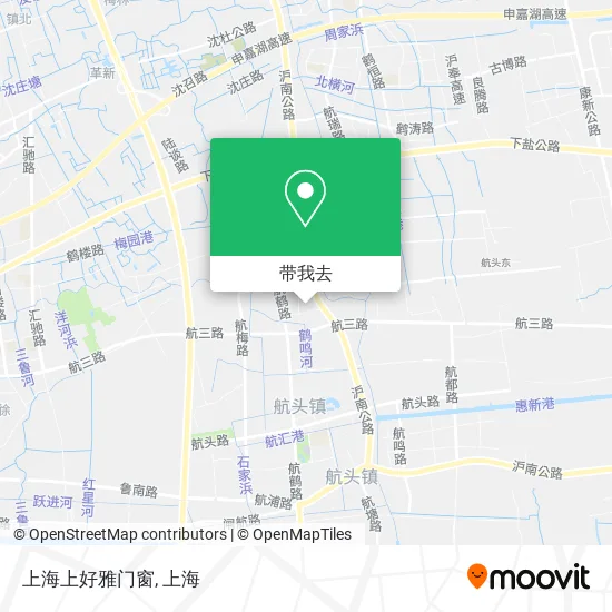 上海上好雅门窗地图