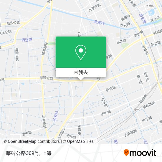 莘砖公路309号地图