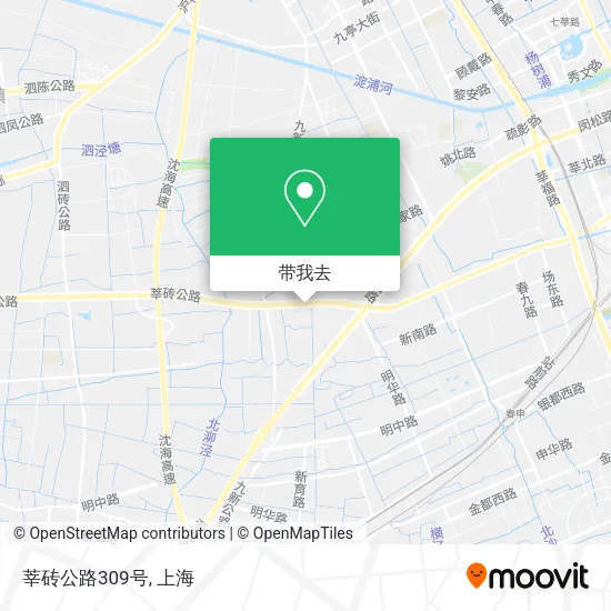 莘砖公路309号地图