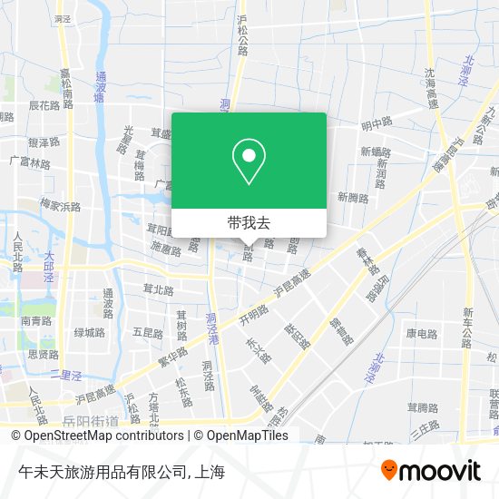 午未天旅游用品有限公司地图