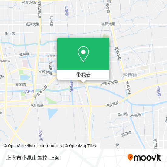 上海市小昆山驾校地图