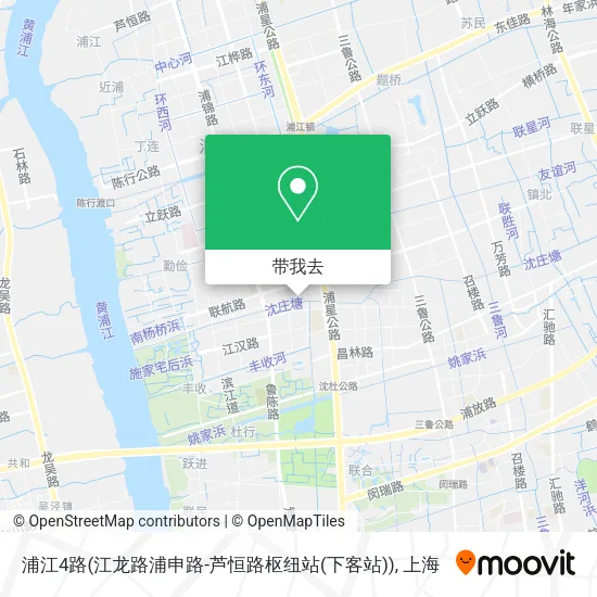 浦江4路(江龙路浦申路-芦恒路枢纽站(下客站))地图