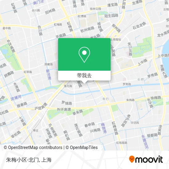 朱梅小区-北门地图