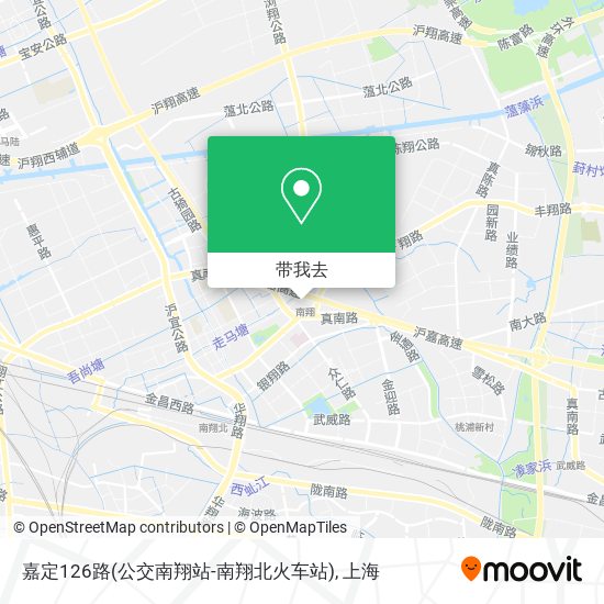嘉定126路(公交南翔站-南翔北火车站)地图